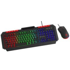 GameBooster KM-11B Knight Siyah Klavye Mouse Set