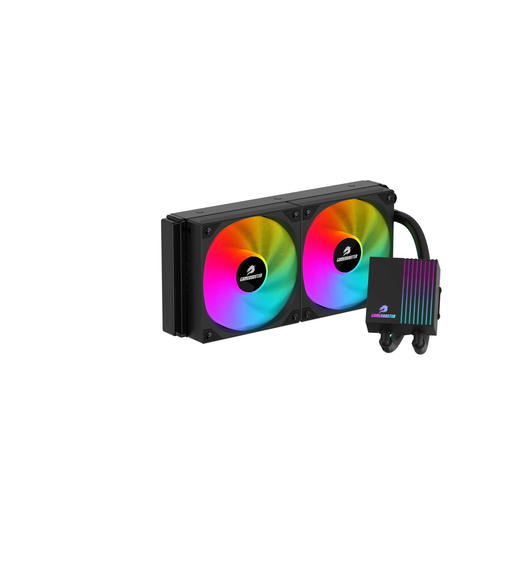 GameBooster PRIME P240B Rainbow Fanlı LGA1700/AM5 Uyumlu 240mm CPU Sıvı Soğutma Sistemi (Siyah)