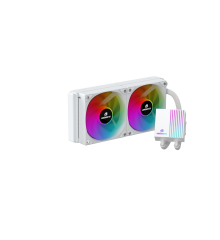 GameBooster PRIME P240W Rainbow Fanlı LGA1700/AM5 Uyumlu 240mm CPU Sıvı Soğutma Sistemi (Beyaz)