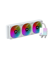 GameBooster PRIME P360W Rainbow Fanlı LGA1700/AM5 Uyumlu 360mm CPU Sıvı Soğutma Sistemi (Beyaz)
