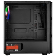 PowerBoost VK-D501M 650w 80+ USB 3.0 ATX Mesh Single Ring Rainbow fan siyah Kasa