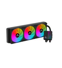 GameBooster PRIME P360B Rainbow Fanlı LGA1700/AM5 Uyumlu 360mm CPU Sıvı Soğutma Sistemi (Siyah)