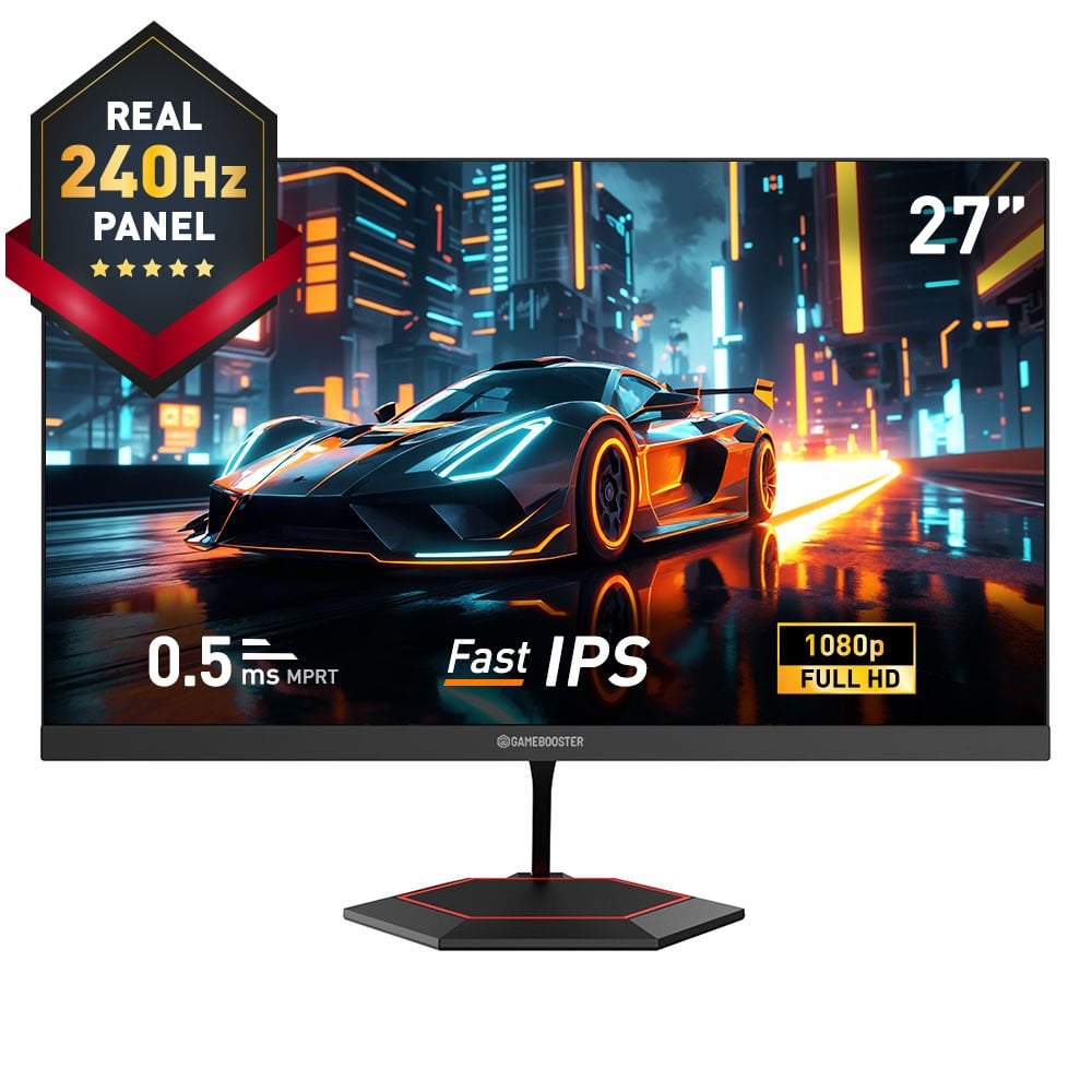 GameBooster 27F240FF 27'' 240Hz Fast IPS 0.5ms FHD F-Sync/G-Sync 1*HDMI-1*DP RGB Flat Gaming Monitör