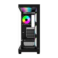 GameBooster FALCON A750B 750W 80+ BRONZE USB 3.0 Mesh 7*ARGB Fanlı Mid-T ATX Gaming Siyah Kasa