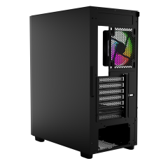 GameBooster CRUX E650B 650W 80+ WHITE USB 3.0 Mesh 4*Rainbow Fanlı Mid-T E-ATX Gaming Siyah Kasa