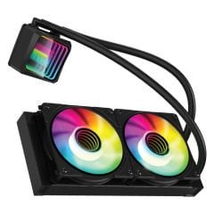 GameBooster SHIELD 240B Rainbow Fanlı 240mm (İntel/AM5) Serisi Uyumlu Sıvı Soğutma Sistemi (Siyah)