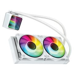 GameBooster SHIELD 240W Rainbow Fanlı 240mm (İntel/AM5) Serisi Uyumlu Sıvı Soğutma Sistemi (Beyaz)