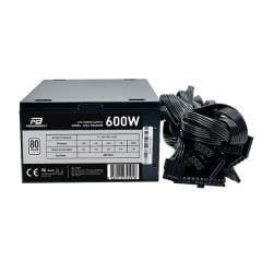 PowerBoost PB600WB 600W 80+ White APFC 4*PCI-E 6+2 Pin 12cm Siyah Fanlı ATX Power Supply (Bulk)