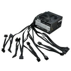 PowerBoost PB600WB 600W 80+ White APFC 4*PCI-E 6+2 Pin 12cm Siyah Fanlı ATX Power Supply (Bulk)