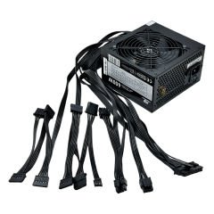 PowerBoost PB600AB 600W APFC 2*PCI-E 6+2 Pin 12cm Siyah Fanlı ATX Power Supply (Bulk)