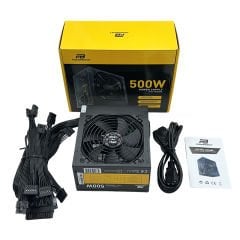 PowerBoost PB500AR 500W APFC 2*PCI-E 6+2 Pin 12cm Siyah Fanlı ATX Power Supply (Retail Box)