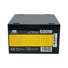 PowerBoost PB500AR 500W APFC 2*PCI-E 6+2 Pin 12cm Siyah Fanlı ATX Power Supply (Retail Box)