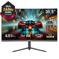 GameBooster GB-32C240FP 31.5'' 240Hz Fast VA 0.5ms FHD 1*HDMI-1*DP RGB Pivot Curved Gaming Monitör
