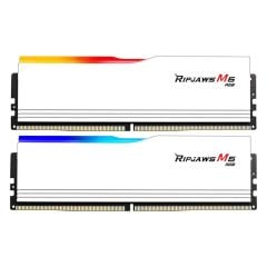 GSKILL Ripjaws M5 Beyaz RGB DDR5-6400Mhz CL36 32GB (2x16GB) Dual (36-48-48-96) 1.35V Bellek Kiti