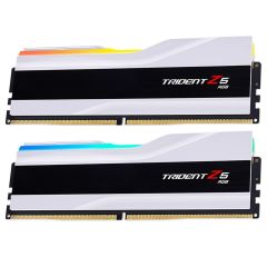 GSKILL Trident Z5 RGB Beyaz DDR5-6000Mhz CL32 32GB (2x16GB) DUAL (32-38-38-96) 1.35V Bellek Kiti