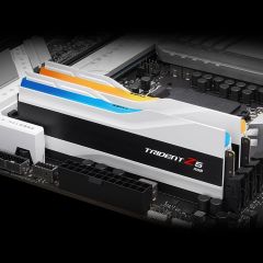 GSKILL Trident Z5 RGB Beyaz DDR5-6000Mhz CL32 32GB (2x16GB) DUAL (32-38-38-96) 1.35V Bellek Kiti