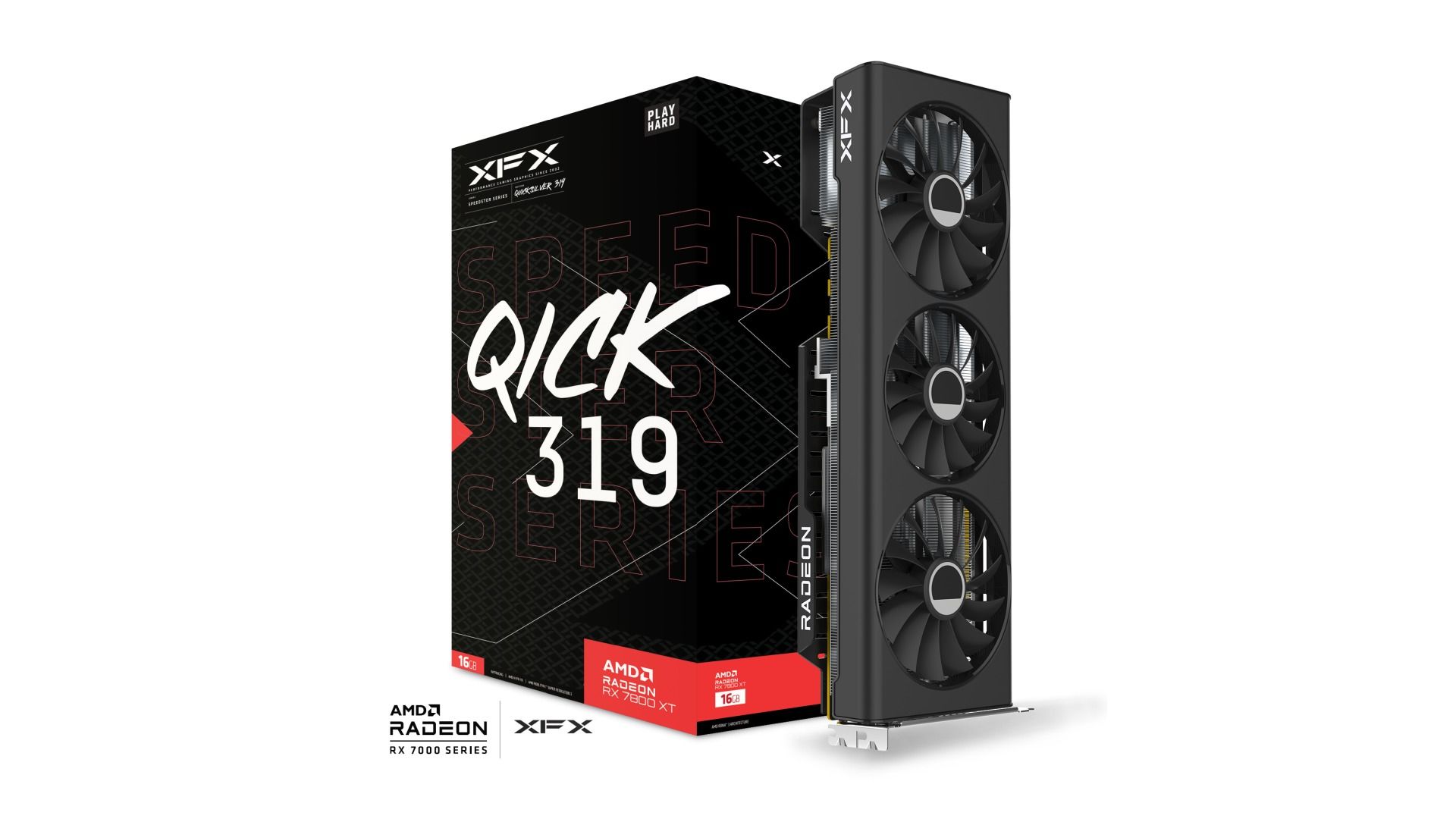 XFX Speedster QICK 319 Radeon™ RX 7800 XT Core Sürümü Ekran Kartı