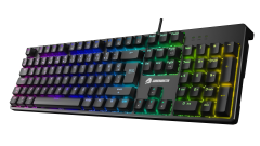 GameBooster G24B Enigma Rainbow Aydınlatmalı Red Switch Mekanik Siyah Oyun Klavyesi