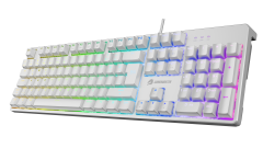 GameBooster G24W Enigma Rainbow Aydınlatmalı Red Switch Mekanik Beyaz Oyun Klavyesi