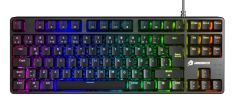 GameBooster G23B Enigma TKL Rainbow Aydınlatmalı Red Switch Mekanik Siyah Oyun Klavyesi