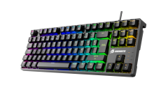 GameBooster G23B Enigma TKL Rainbow Aydınlatmalı Red Switch Mekanik Siyah Oyun Klavyesi
