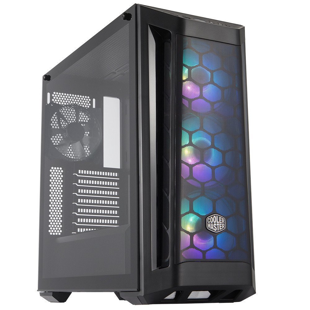 CoolerMaster MasterBox MB511 650W 80+Bronze, Tempered Glass, 3x120mm ARGB Led, Mesh Ön Panelli MidTower