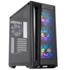 CoolerMaster MasterBox MB511 650W 80+Bronze, Tempered Glass, 3x120mm ARGB Led, Mesh Ön Panelli MidTower