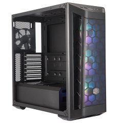 CoolerMaster MasterBox MB511 650W 80+Bronze, Tempered Glass, 3x120mm ARGB Led, Mesh Ön Panelli MidTower