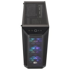 CoolerMaster MasterBox MB511 650W 80+Bronze, Tempered Glass, 3x120mm ARGB Led, Mesh Ön Panelli MidTower
