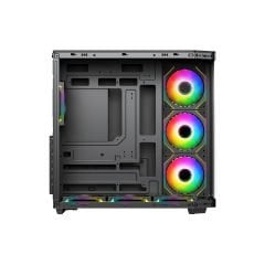 PowerBoost PBA4375B-750W 80+ BRONZE 7*12cm ARGB Fanlı USB 3.0 Seaview Gaming Siyah Kasa