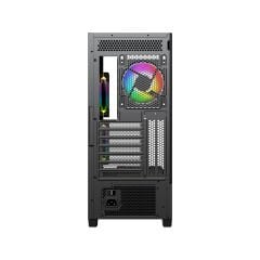 PowerBoost PBE6075B-750W 80+ BRONZE 6*12cm ARGB Fanlı USB 3.0 Seaview Gaming Siyah Kasa