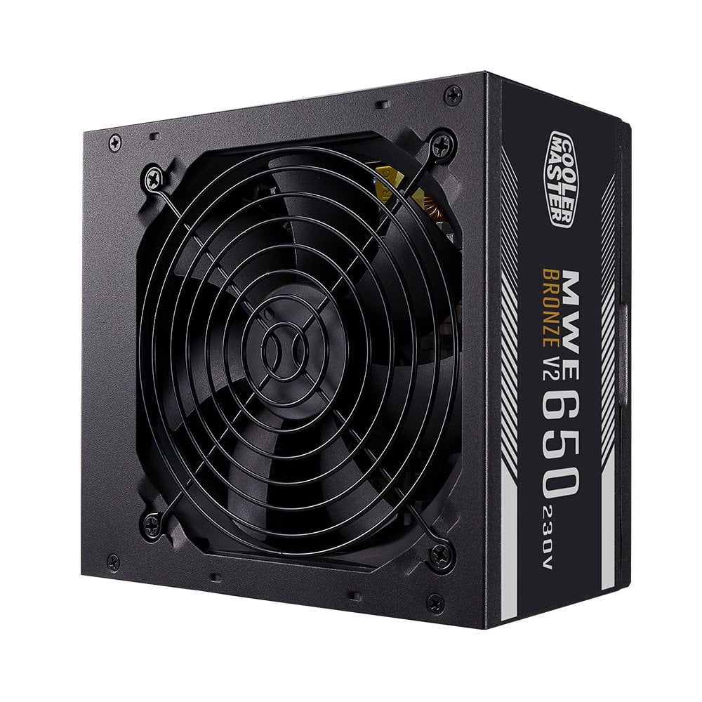 CoolerMaster MWE 650W 80+ Bronze 2xEPS, Aktif PFC, 120mm Fanlı PSU