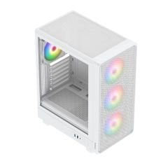 PowerBoost PBA5065W-650W 80+ BRONZE 4*12cm ARGB Fan Mesh USB 3.0 Mid-T ATX Gaming Beyaz Kasa