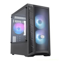 CM MasterBox MB311L 80+600W RGB 3x120mm Fanlı Tempered Glass pencereli Mesh ön Panel MicroATX Kasa