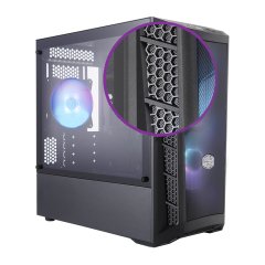 CM MasterBox MB311L 80+600W RGB 3x120mm Fanlı Tempered Glass pencereli Mesh ön Panel MicroATX Kasa