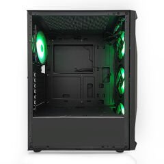 GameBooster GB-G3309B 550w 80+ ATX USB 3.0, Mesh, RGB Fan, Siyah Kasa