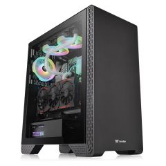 Thermaltake S300 Siyah Tempered Glass Mid Tower Kasa