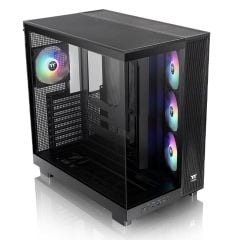 Thermaltake View 380XL Siyah 4x120mm ARGB Fanlı Back-Connect Destekli MidTower Kasa