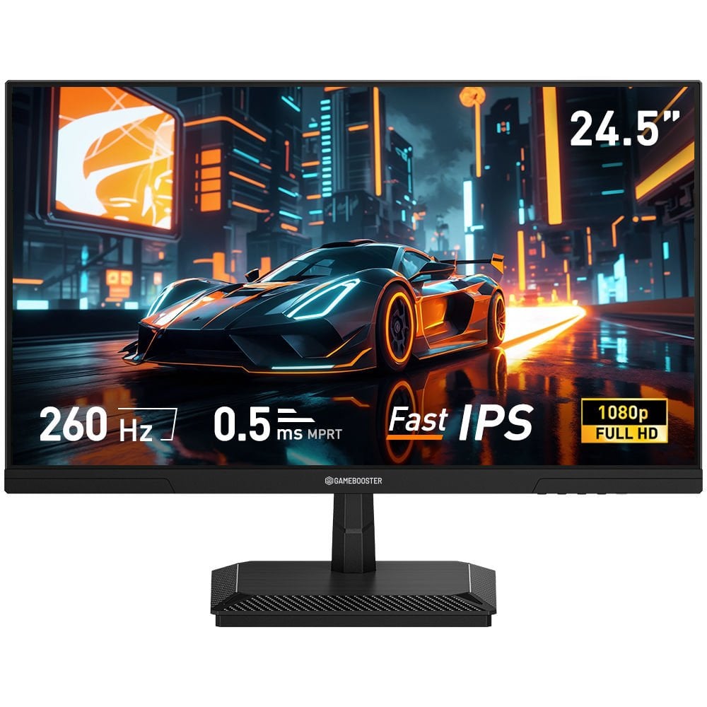 GameBooster GB-25F260FF 24.5'' 260Hz Fast IPS 0.5ms FHD 1*HDMI+1*DP Flat Gaming Monitör