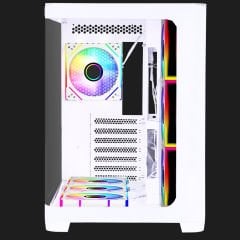 GameBooster GB-G2852W Curved Temperli Camlı Type-C 3.1 7*12cm ARGB Fan Seaview ATX Gaming Beyaz Kasa