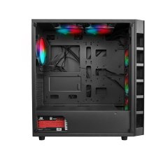 PowerBoost X59RGB 650w 80+ USB 3.0 Tempered Glass 6 xRGB Fanlı Gaming Kasa