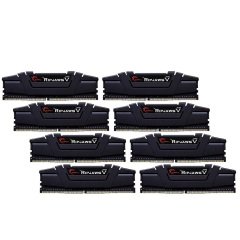 GSKILL RipjawsV Siyah DDR4-3200Mhz CL16 256GB (8X32GB) QUAD2 (16-18-18-38) 1,35V Bellek kiti