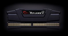 GSKILL RipjawsV Siyah DDR4-3200Mhz CL16 128GB (4X32GB) QUAD (16-18-18-38) 1.35V