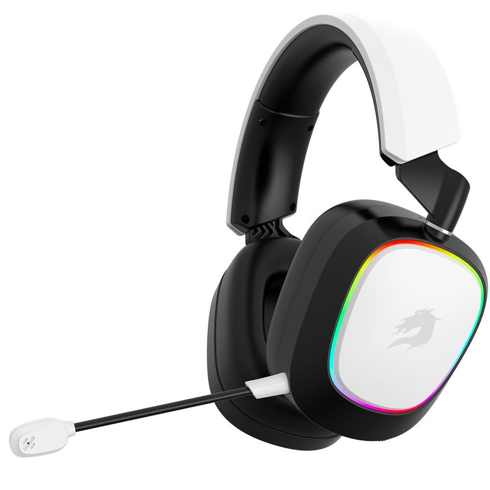 GameBooster WBH23W Nemesis PRO  RGB Wireless 2.4G+BT Beyaz Oyuncu Kulaklığı