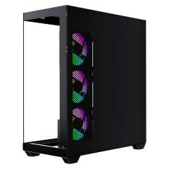 GameBooster FALCON LITE A7501B 750W 80+ BRONZE 4*ARGB Fan Mid-T ATX SeaView Gaming Siyah Kasa
