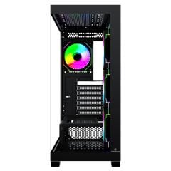 GameBooster FALCON LITE A7501B 750W 80+ BRONZE 4*ARGB Fan Mid-T ATX SeaView Gaming Siyah Kasa