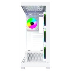 GameBooster FALCON LITE A7501W 750W 80+ BRONZE 4*ARGB Fan Mid-T ATX SeaView Gaming Beyaz Kasa