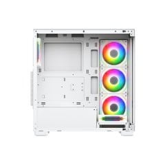 GameBooster A7505W 750W 80+ BRONZE 5*ARGB Fan Mid-T ATX SeaView Gaming Beyaz Kasa