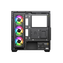 GameBooster A7505B 750W 80+ BRONZE 5*ARGB Fan Mid-T ATX SeaView Gaming Siyah Kasa