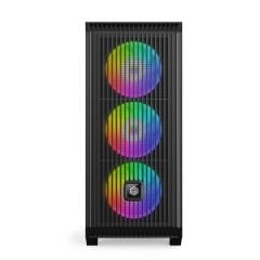 GameBooster E8501B 850W 80+ BRONZE 4*12cm Auto-RGB Fan Mesh Mid-T E-ATX Gaming Siyah Kasa